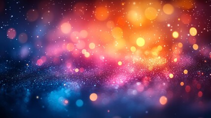 Obraz premium Circles of Light on Frosted Background New Year Theme. Generative AI