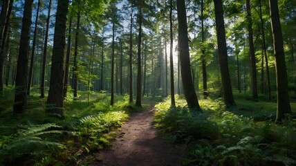 footpath in the forest