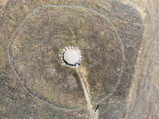 megalithic tomb of Los Zumacales, megalithic monument type cromlech of the Neolithic (around 5500...