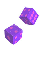 Dados roxos