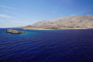 Naklejka premium shoreline of some greek island
