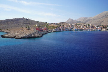 shoreline of some greek island