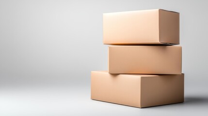 Obraz premium Industrial Shipping Labels Isolated on White Background. Generative AI
