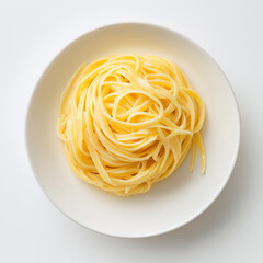 pasta on the white background