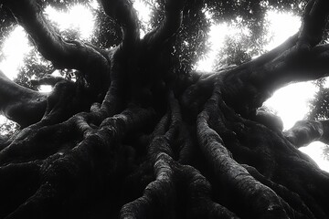 Natureinspired symbolism representing parents through intertwined branches leaves roots soft organic shapes conveying growth care and unity leaving large open spaces for creativity