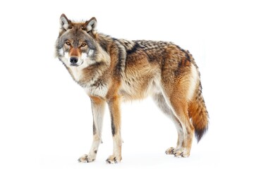Obraz premium wolf isolated over a white background wolf wolf
