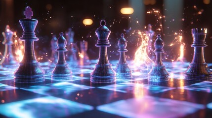 Futuristic Chess Game: A Digital Battle Royale