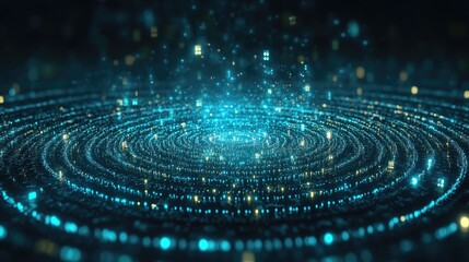 abstract technology background of digital data transfer concept of flowing global blockchain technology and high-speed internet connection.  