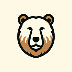 cute panda vector logo design