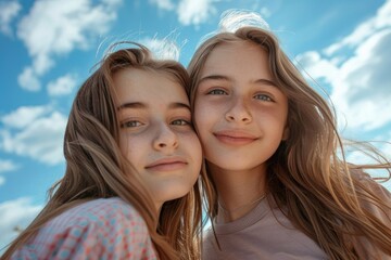 Obraz premium portrait of a happy beautiful girl