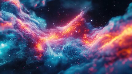 Cloud computing transfer big data on internet. futuristic digital technology .Generative AI