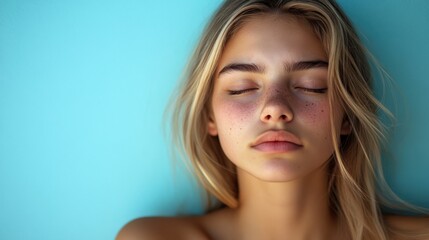 Serene Beauty With Bare Skin