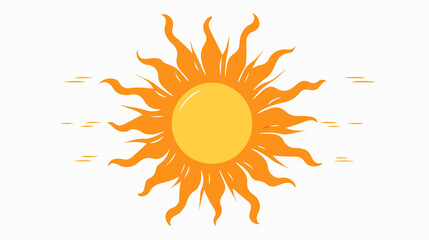 Sun Silhouette Vector Symbol Icon Design for Nature Concepts