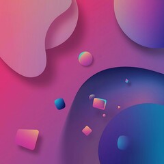 Vibrant Retro Gradient with Textured Grain