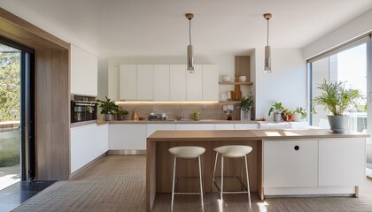 How to Create a Cozy Atmosphere in Your White and Neutral Contemporary Kitchen with Thoughtful Decor Choices and Accents