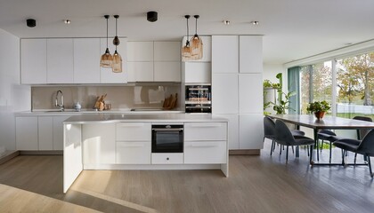 How to Create a Seamless Indoor-Outdoor Flow in Your White and Neutral Contemporary Kitchen for Entertaining Guests