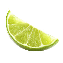 Fresh Lime Slice With Juicy Interior