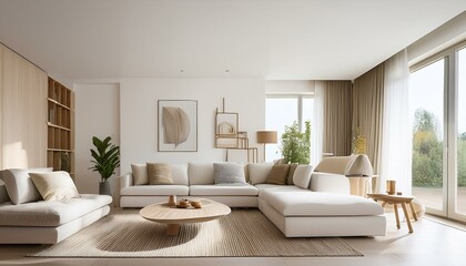 Fototapeta premium How to Create a Beautifully Organized White and Neutral Contemporary Kitchen for Efficient Cooking and Meal Prep