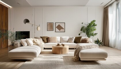 White Living Room with Gallery Wall