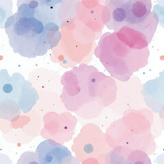 Watercolor abstract background with circle brushes