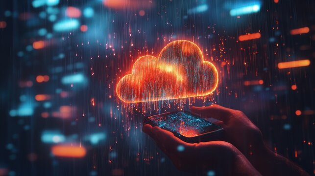 User using mobile phone with digital padlock on internet technology network security with cloud security and data encryption, cybersecurity, Cyber security network. Data protection concept.
