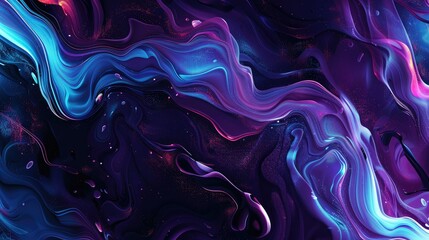 Obraz premium Abstract fluid art with vibrant swirling colors.