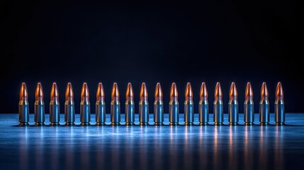 Exploring ammunition design techniques gun range photography indoor close-up view precision