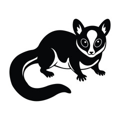 Sugar glider animal vector silhouette art
