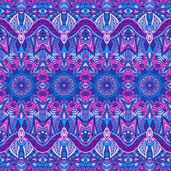 Colorful repeating background texture. Arabesque design.