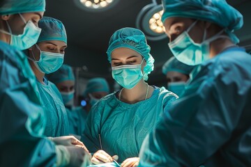 Surgeons conduct cardiac stent implantation in hospital to enhance heart health and function