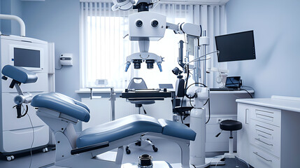 Modern Dental Clinic Interior with Equipment Setup