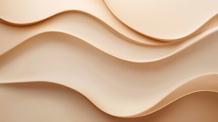 Obraz premium Elegant abstract mocha mousse background for design and decoration. Horizontal banner. Copy space. Color of the Year concept. Modern design