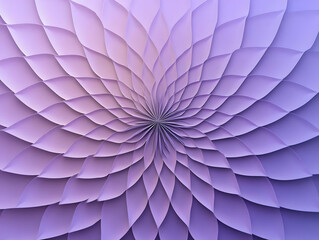 Abstract design featuring layered petals in shades of purple, creating a mesmerizing visual effect.