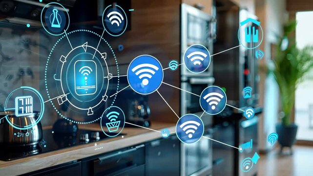 Smart Home Kitchen: IoT and Wireless Connectivity in Modern Living