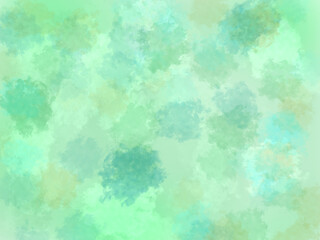 背景（水彩画風、春の新緑）