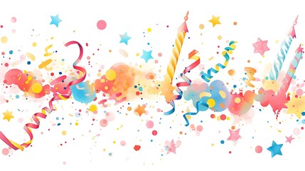 Colorful Plastic Spirals in a Cartoon Style, Twisting and Turning with Playful Vibrancy Against a Bright, Fun Background