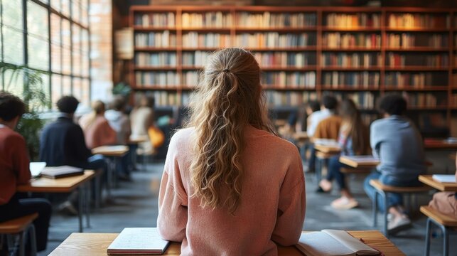 AI-Powered Education Platforms A digital study group connecting students with peers for collaborative learning One main object high quality very detailed Professional image