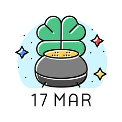 st patricks day usa holiday color icon vector. st patricks day usa holiday sign. isolated symbol illustration