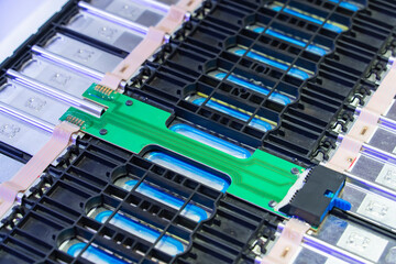 lithium battery pack module with bms available for electric car or storage power station