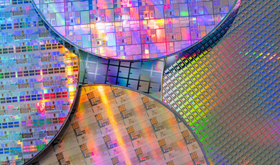 Silicon Wafers and Microcircuits of semiconductor material,used in electronics for the fabrication...