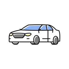 car auto color icon vector. car auto sign. isolated symbol illustration