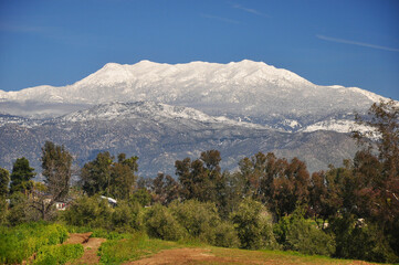 Snow-capped Mount San Jacinto