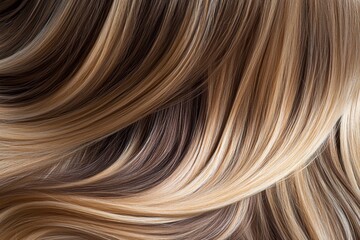 Fototapeta premium Beautiful woman with long, straight, and shiny blonde hair