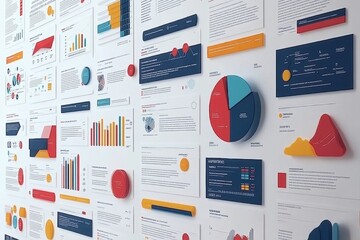 Data visualization trends business insights infographic display office environment analytical viewpoint modern concept