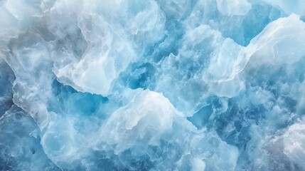 Obraz premium Closeup of Blue Ice Abstract Texture Capturing Intricate Patterns and Layers : Generative AI