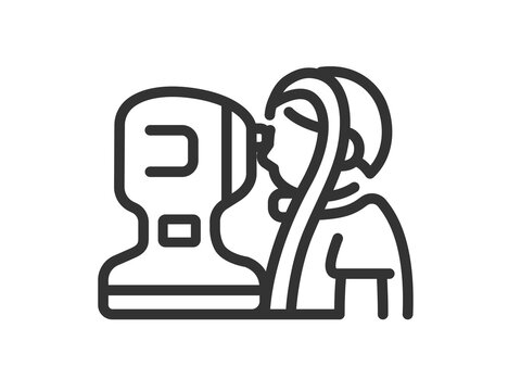 black outline eye exam clip art preview