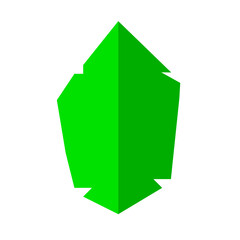 simple vector illustration of a leaf with smooth lines and a modern aesthetic