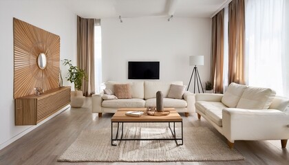 Fototapeta premium Creating a relaxing retreat in living rooms