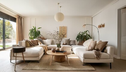 Wall decor ideas for white and neutral living room styles