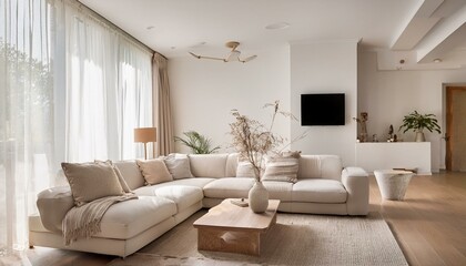 Choosing decorative pillows for white and neutral living room seating